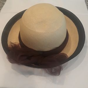 Tan straw hat